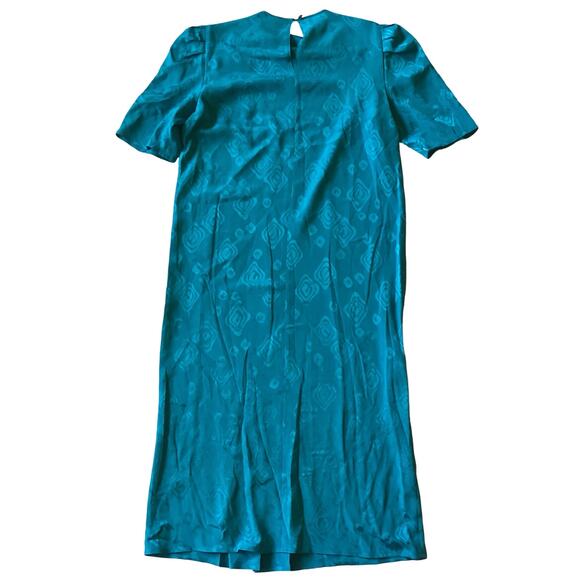 Vintage Blue Avant Garde 80s Dress - Picture 6 of 6